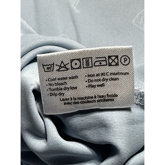 Swannies Polo Golf Shirt Blue Size XL Performance All Over Print Preppy Casual - Picture 9 of 10